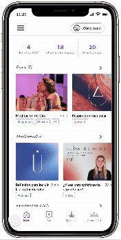 ENÚ app — animated demo showing key screens