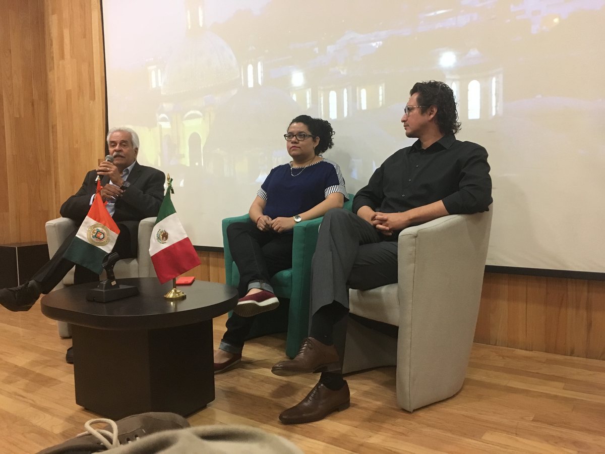 Nadia on a conference panel