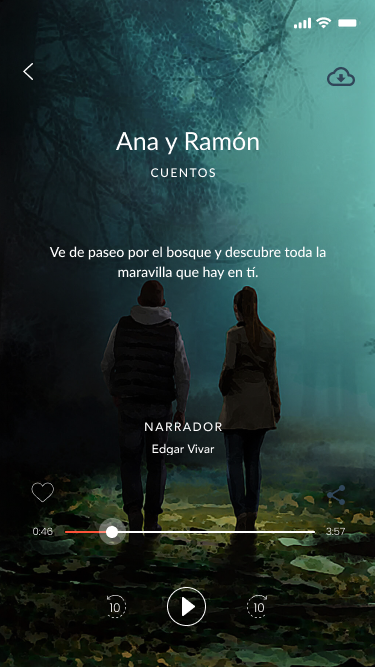 TILA Duerme player — Ana y Ramón story