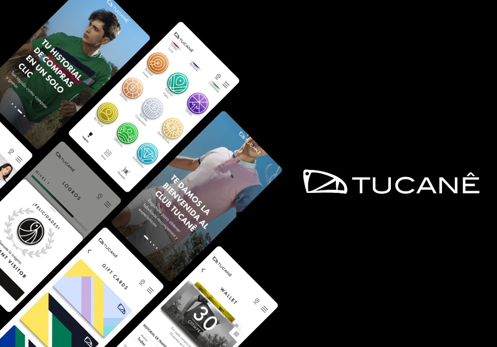 Tucané app screens overview