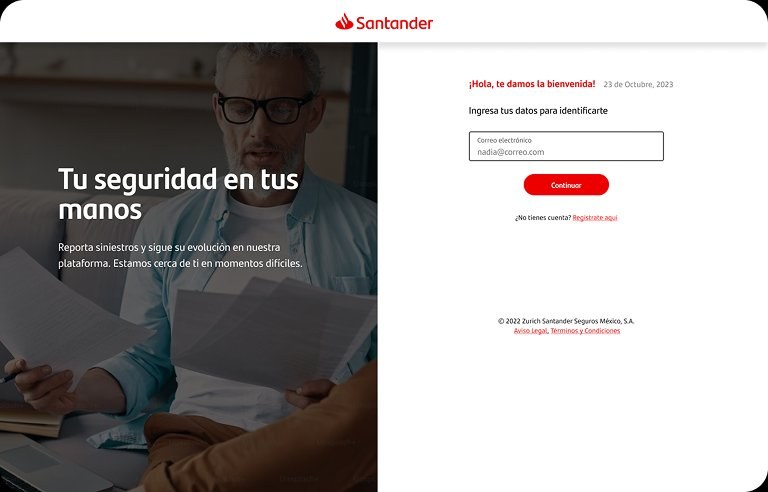 Zurich Santander login — Tu seguridad en tus manos